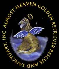 Almost Heaven Golden Retriever Rescue & Sanctuary Logo